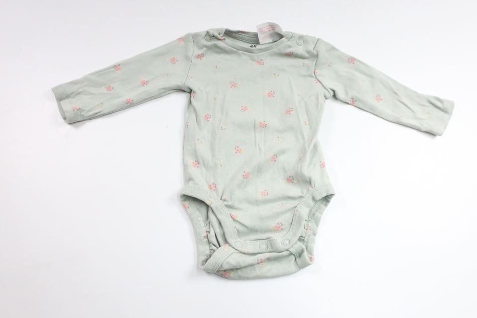 Blomsterbody fra H&M - Størrelse 56 - Blå