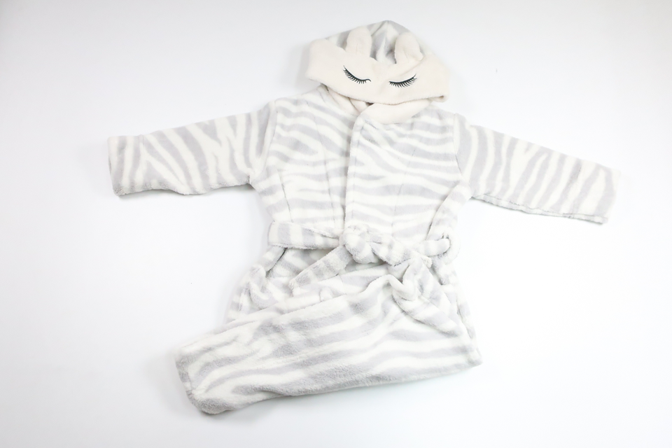 Morgenkåbe/badekåbe fra Ellos - Størrelse 98/104 - Grå