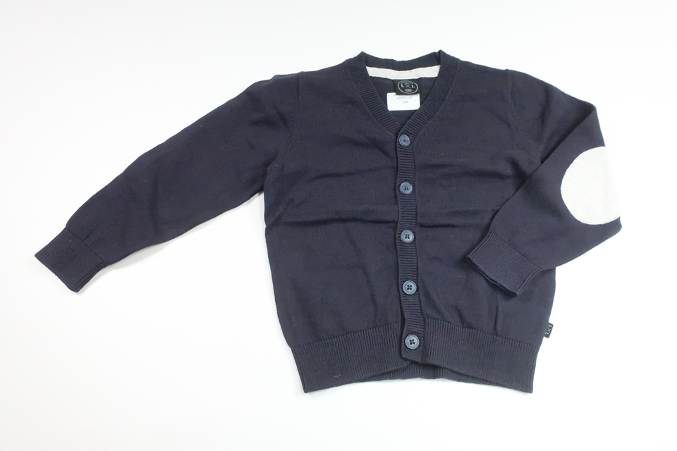 Strikket cardigan fra Luca & Lola - Størrelse 98/104 - Marineblå