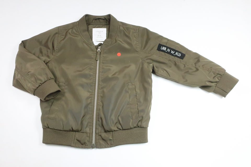 Bomberjakke fra Lindex - Størrelse 104 - Grøn