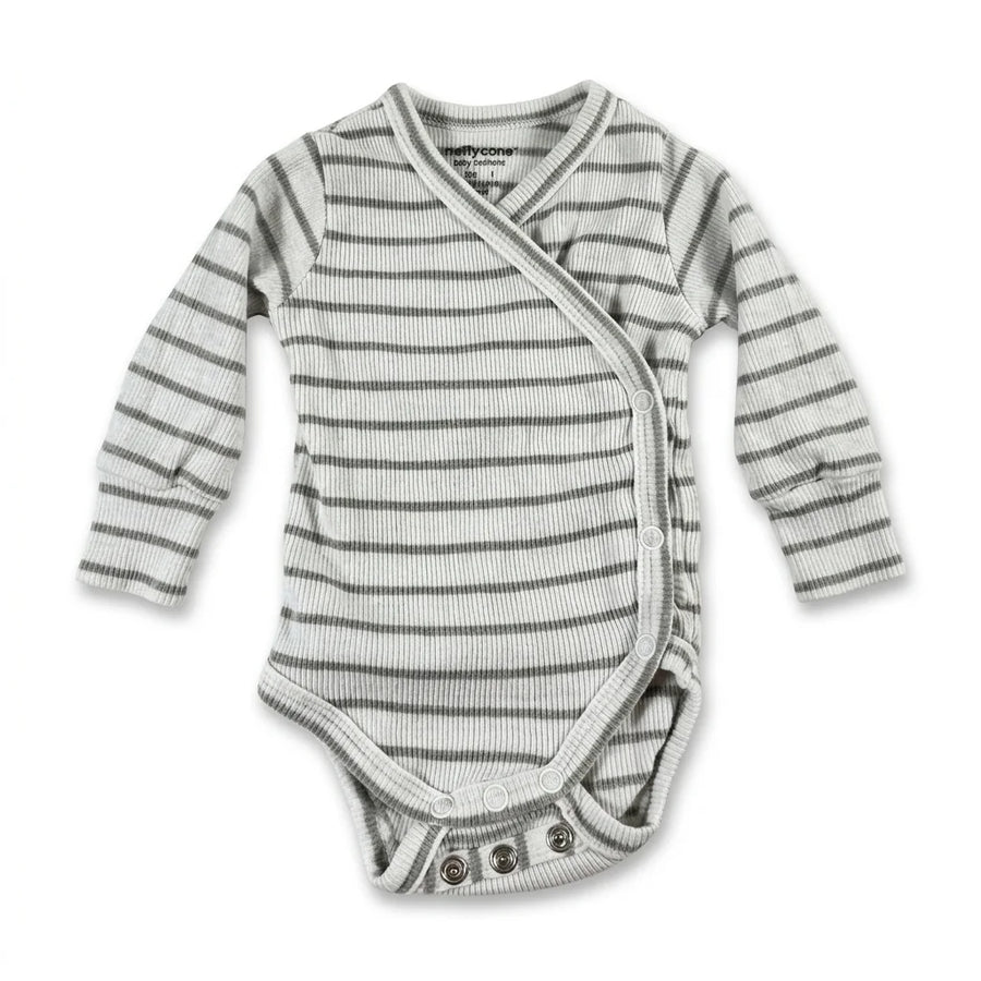 Randig body från Tiny One - Storlek 44 - Vit