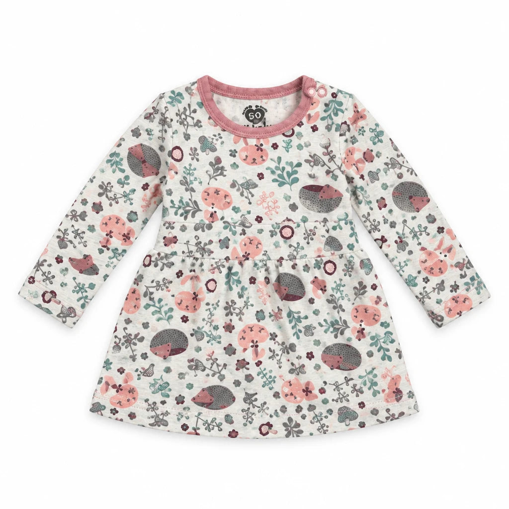 Blommig klänning från Lil' Baby - Storlek 50 - Benvit