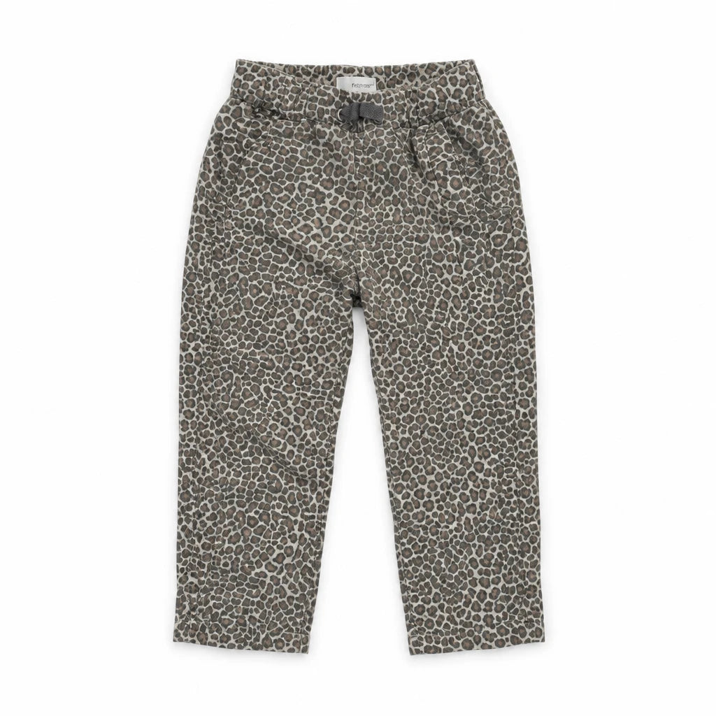Djurmönstrade mjukisbyxor från Hust and Claire - Storlek 80 - Grå