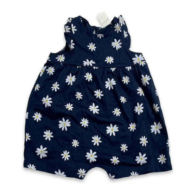 Blommig klänning från H&M - Storlek 74 - Marinblå