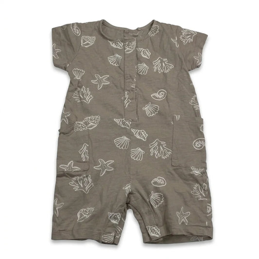Mönstrad jumpsuit från Lindex - Storlek 74 - Brun