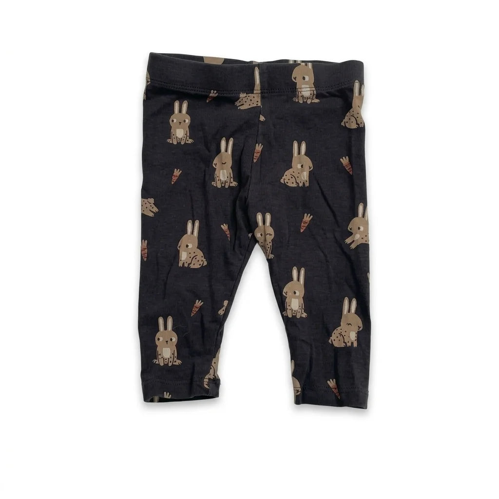 Djurmönstrade leggings från Kappahl - Storlek 62 - Svart