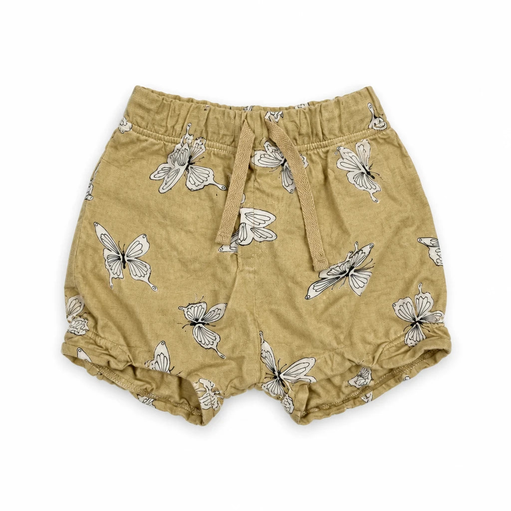 Shorts med fjärilstryck från H&M - Storlek 86 - Beige