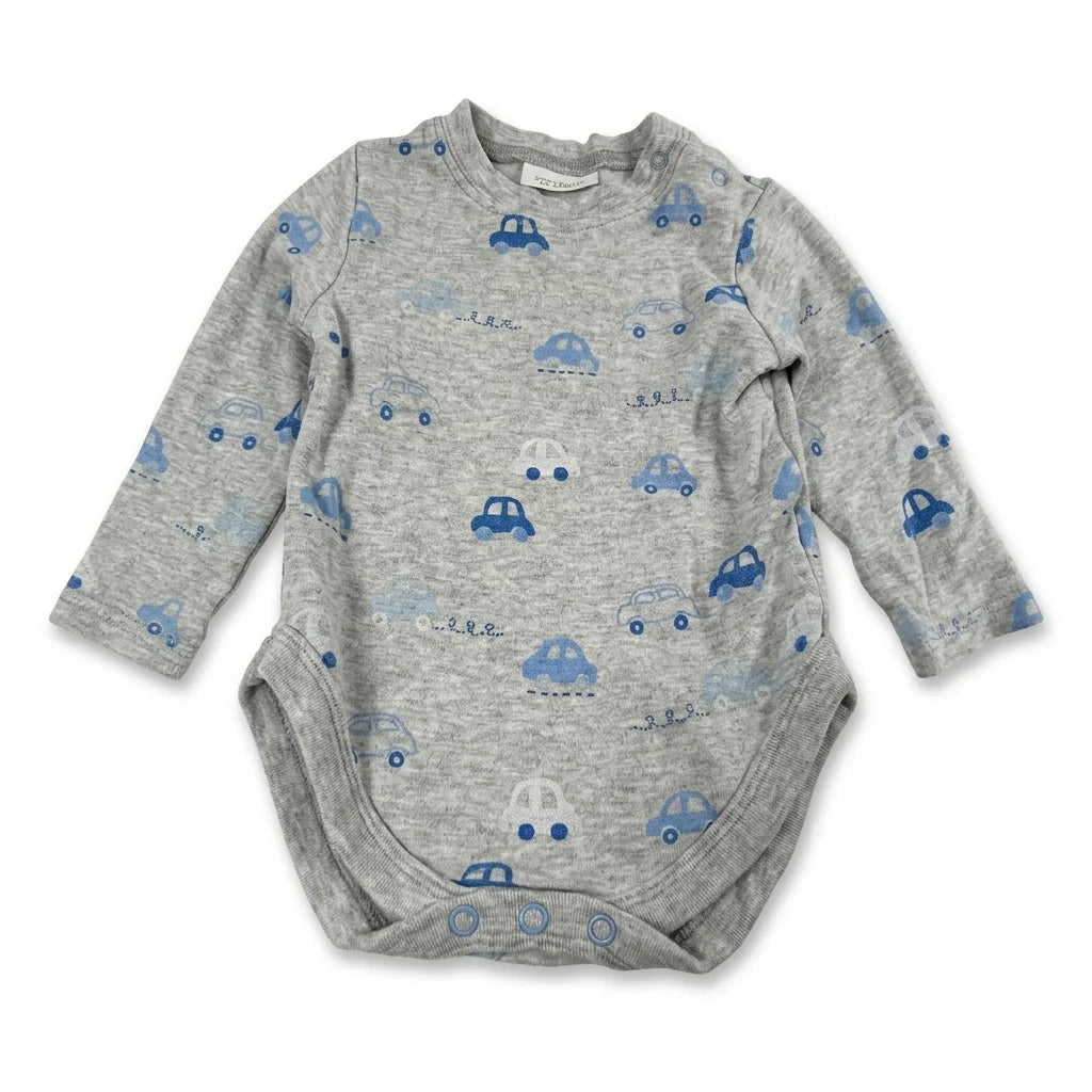 Mönstrad body från Next - Storlek 3-6 mths - Grå