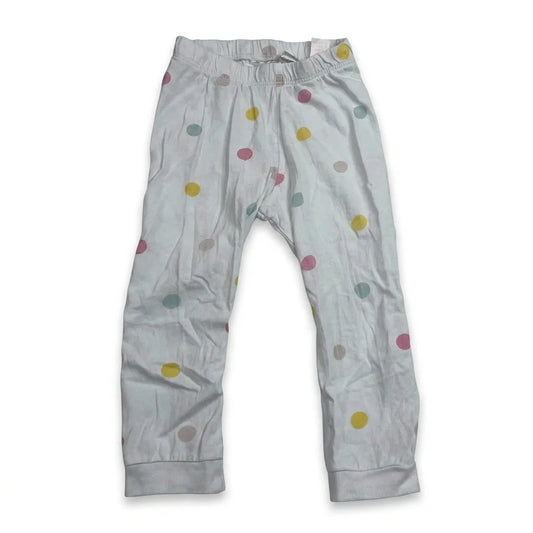 Prikkede leggings fra H&M - Størrelse 86 - Hvid