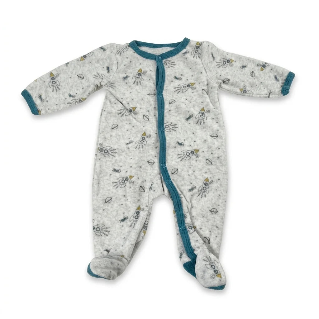 Mönstrad pyjamas - Storlek 56 - Grå