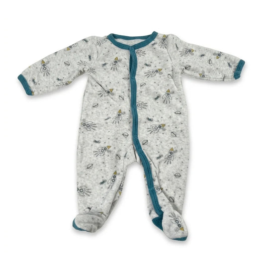Mönstrad pyjamas - Storlek 56 - Grå