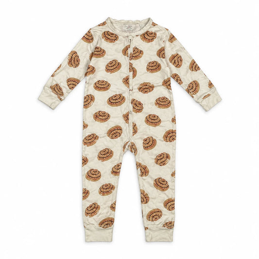 Pyjamas med kanelbullar från Lindex - Storlek 86 - Benvit