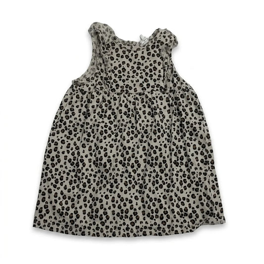 Djurmönstrad klänning från H&M - Storlek 80 - Beige