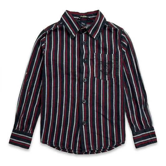 Stribet skjorte fra H&M - Størrelse 86 - Marineblå