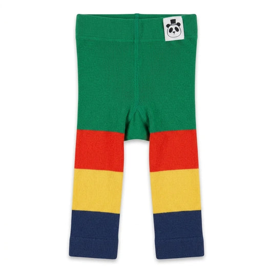 Stribede leggings fra Mini Rodini - Størrelse 68/74 - Grøn