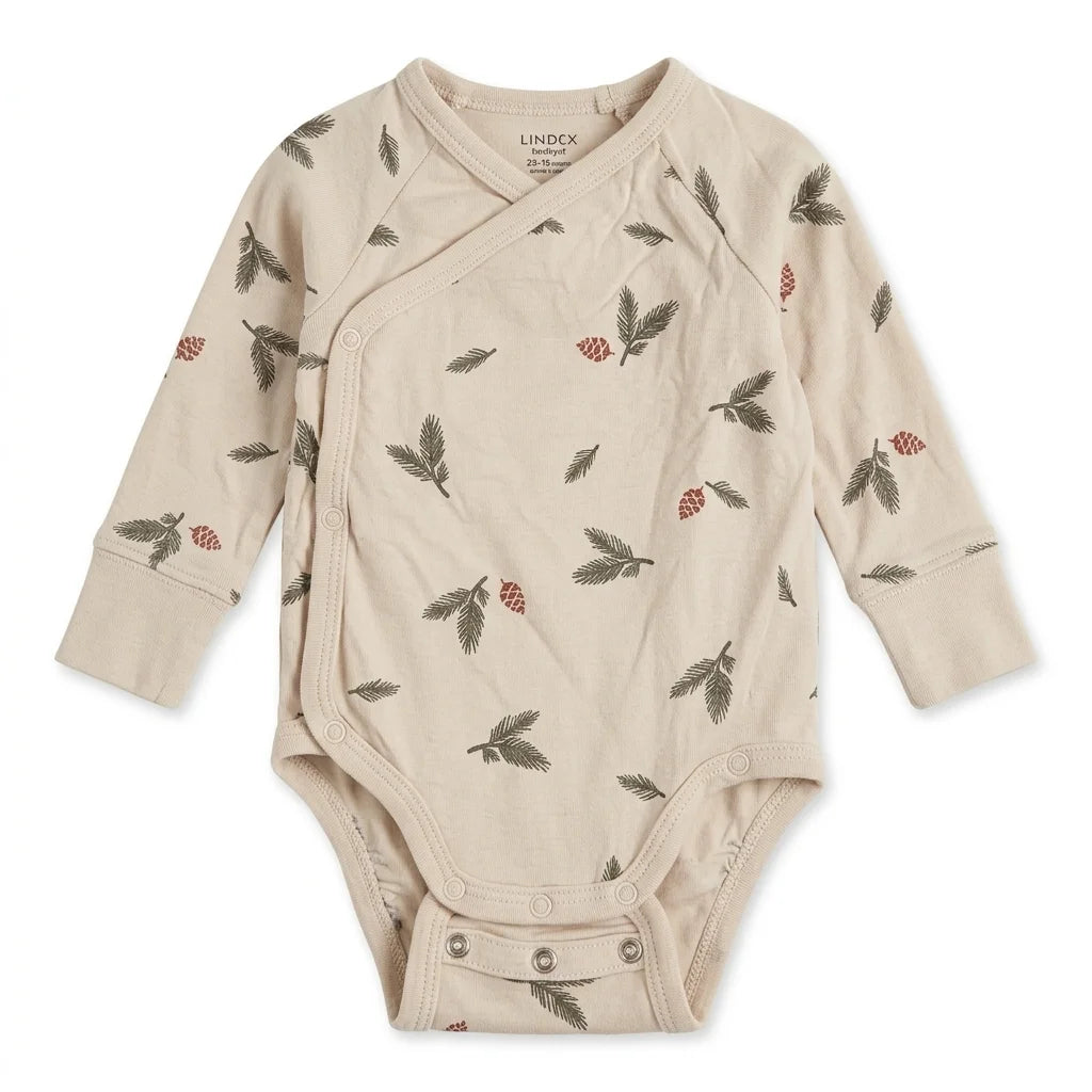 Mönstrad body från Lindex - Storlek 50 - Beige