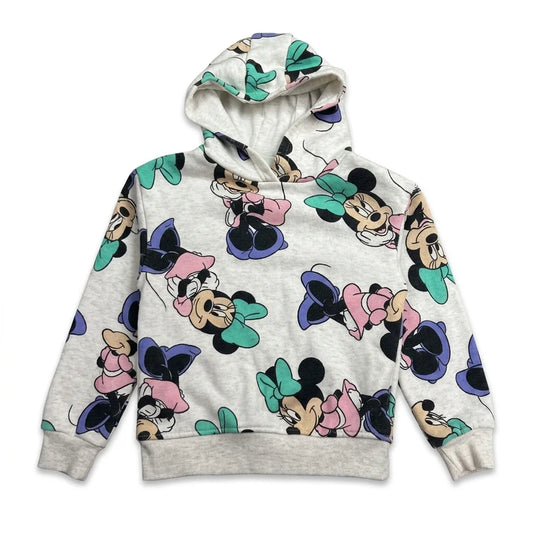 Mønstret sweatshirt fra Disney Mickey and Friends - Størrelse 104 - Hvid