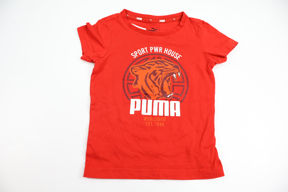 T-shirt fra Puma - Størrelse 92 - Rød
