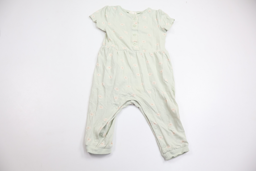 Jumpsuit med blommor från Kappahl - Storlek 80 - Grön