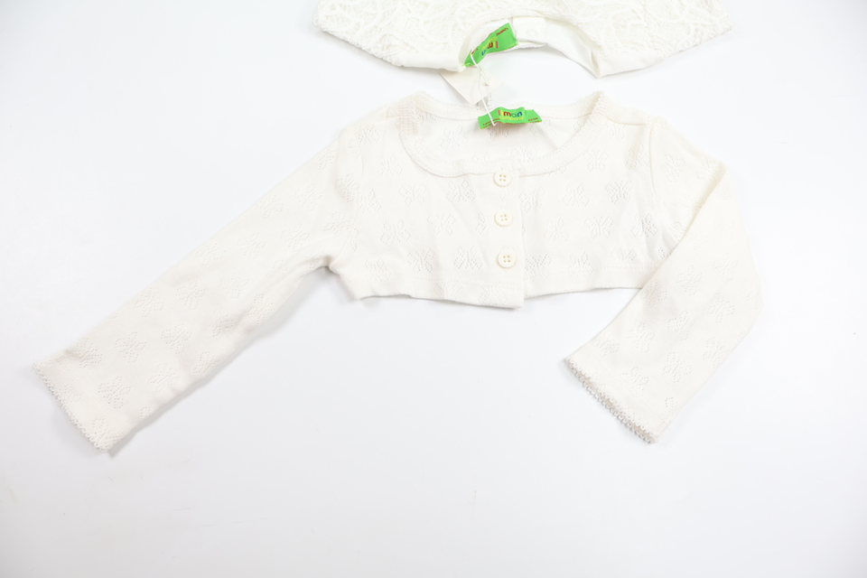 Kjole med bolero fra Limon Company - Størrelse 62 - Hvid