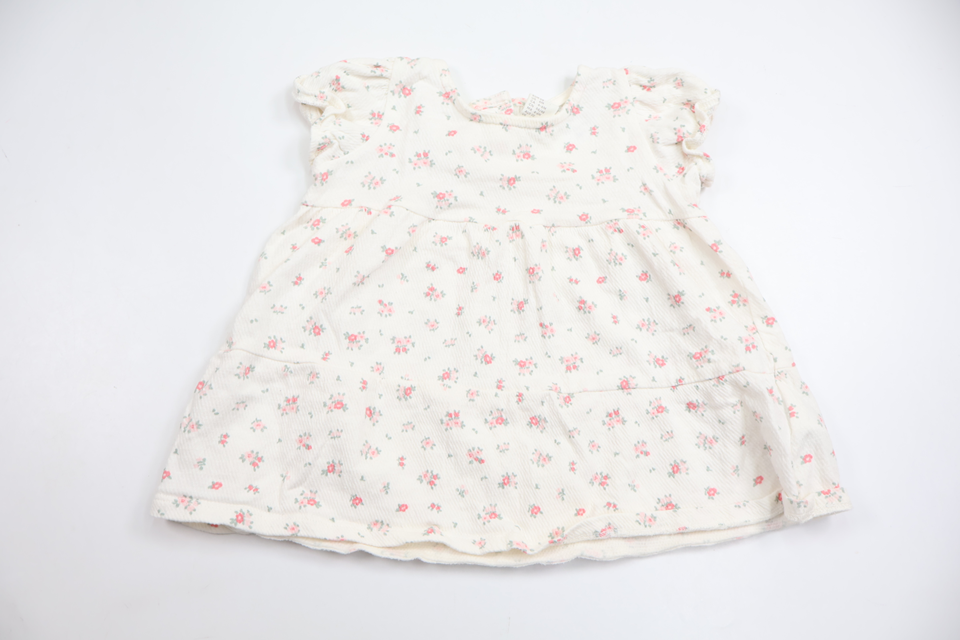 Blommig klänning från H&M - Storlek 68 - Vit