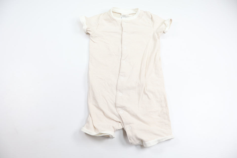 Stribet pyjamas fra H&M - Størrelse 86 - Beige