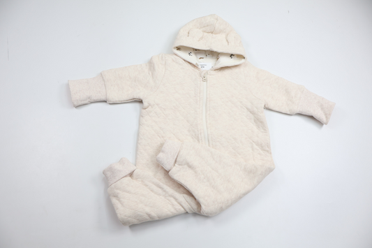 Quiltad overall från My Wear Baby - Storlek 62 - Benvit