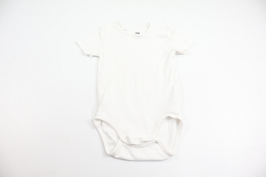 Bodysuit fra H&M - Størrelse 80 - Hvid