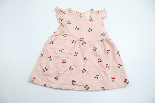 Klänning med körsbär från H&M - Storlek 68 - Rosa
