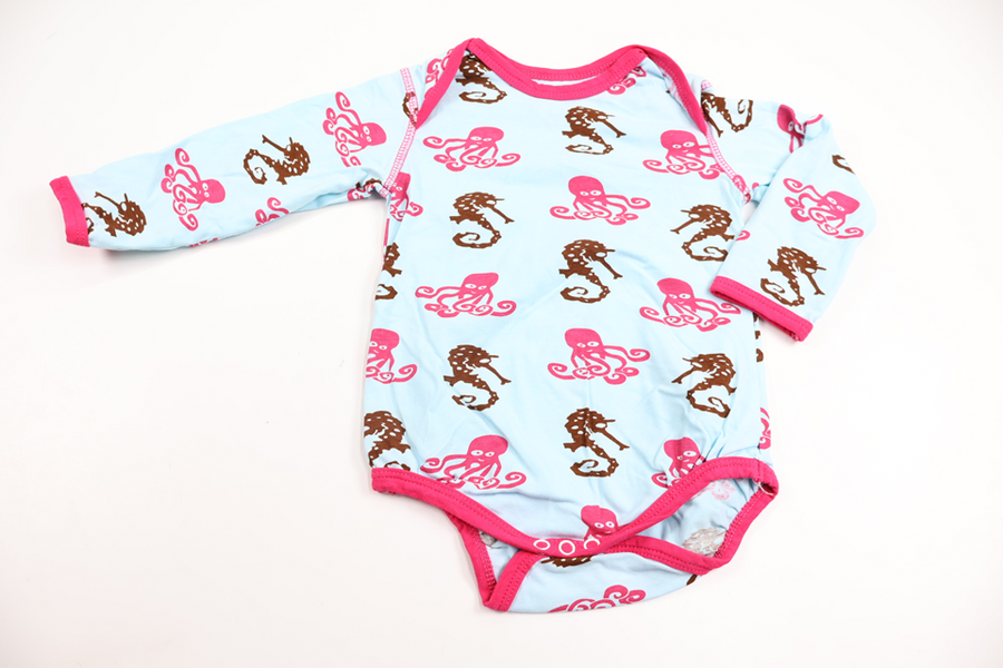 Body från Snoozy - Storlek 74/80 - Blå