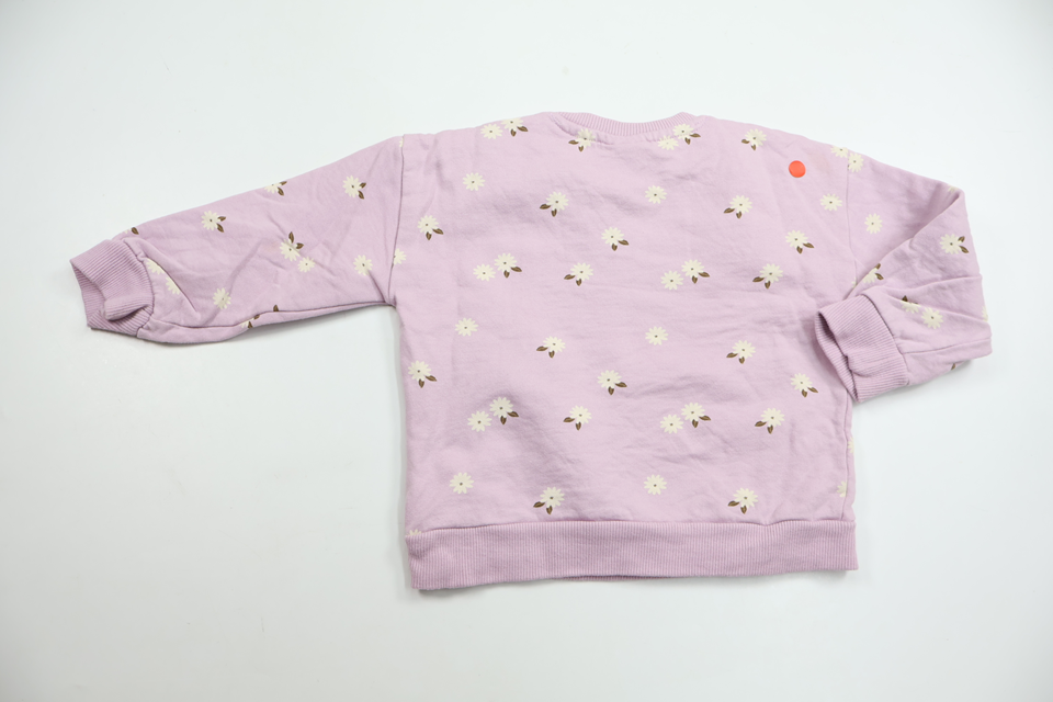 Blommig sweatshirt från Tiny One - Storlek 80 - Lila