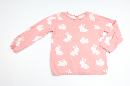 Strikket sweater fra H&M - Størrelse 92 - Lyserød