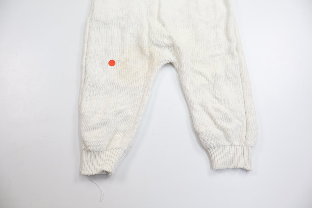 Stickad overall från Newbie - Storlek 74 - Vit