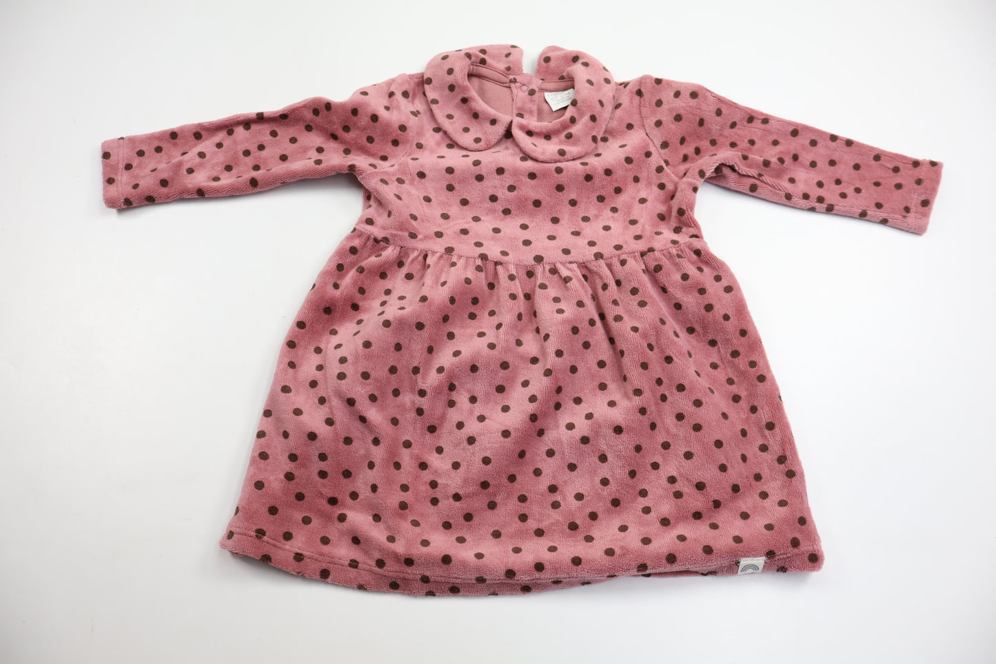 Prickig klänning från Lindex - Storlek 74 - Rosa