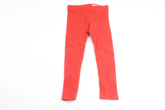 Ribbede bukser fra H&M - Størrelse 104 - Rød