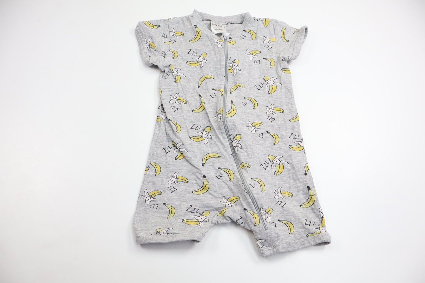 Pyjamas med bananer från Kappahl - Storlek 74/80 - Grå