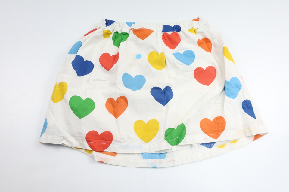 Kjole med hjerter fra Mini Rodini - Størrelse 104/110 - Hvid