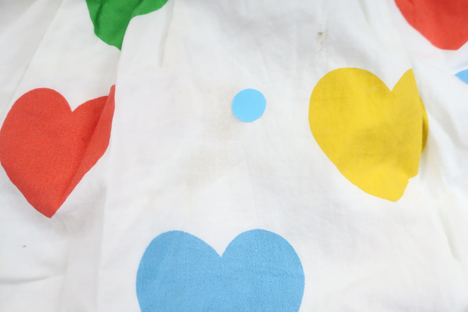 Kjole med hjerter fra Mini Rodini - Størrelse 104/110 - Hvid