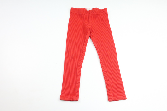 Ribbede bukser fra H&M - Størrelse 98 - Rød