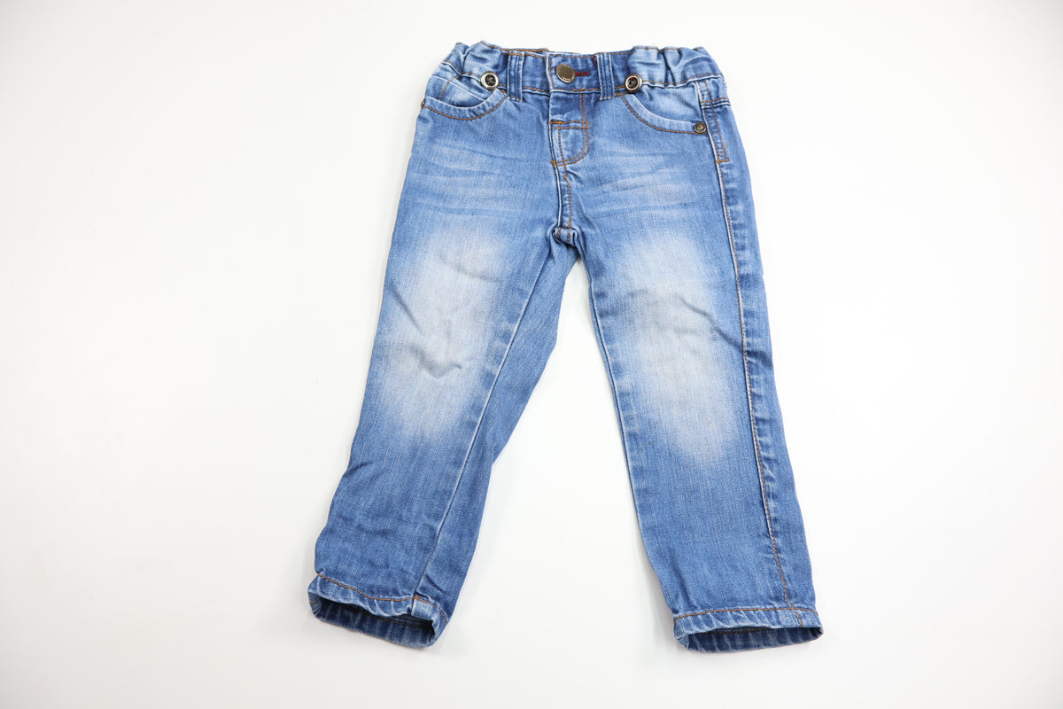 Jeansbyxor från Little Rebel - Storlek 80 - Denim