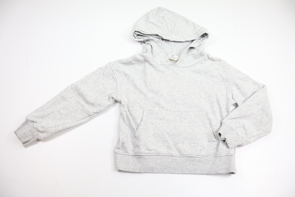 Hættetrøje fra H&M - Størrelse 116/122 - Grå