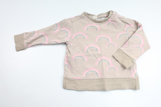 Sweatshirt fra Uniq Baby - Størrelse 86 - Beige