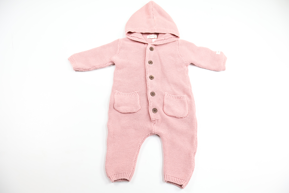 Strikket heldragt fra Newbie - Størrelse 62 - Rosa