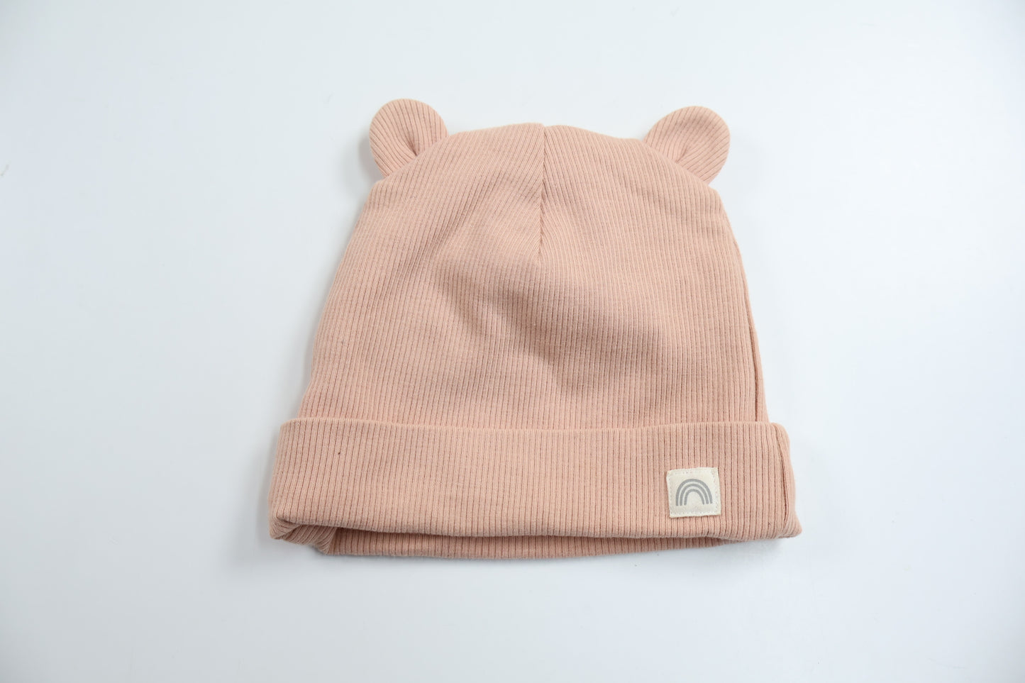 Ribbstickad mössa från Lindex - Storlek 40/42 - Rosa