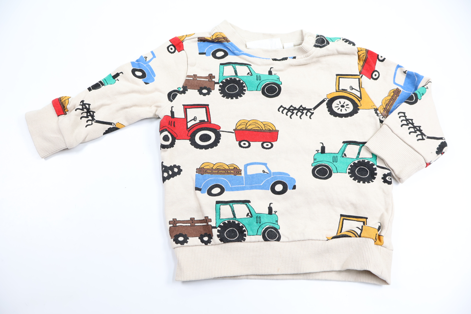 Sweatshirt fra Denim Day - Størrelse 74 - Beige