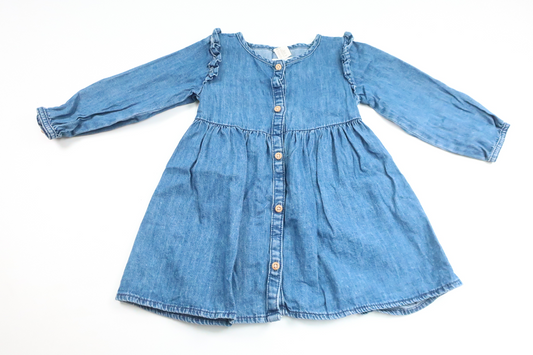 Klänning i denim från H&M - Storlek 86 - Denim