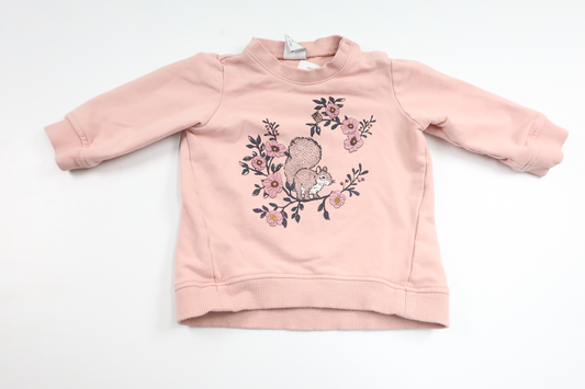 Sweatshirt fra Lindex - Størrelse 62 - Lyserød