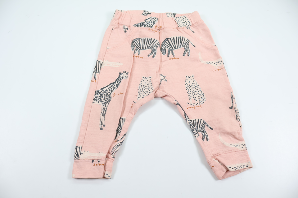 Bukser med flæse fra Lindex - Størrelse 74 - Rosa