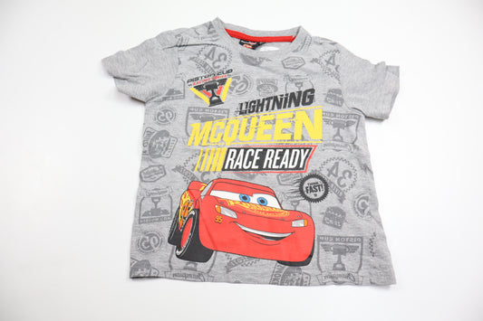 T-shirt med Bilar från Disney - Storlek 104 - Grå