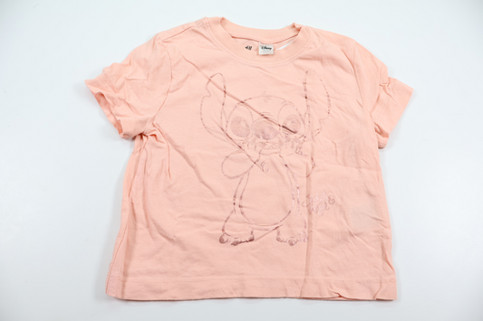 Trøje med Stitch fra H&M - Størrelse 98/104 - Rosa